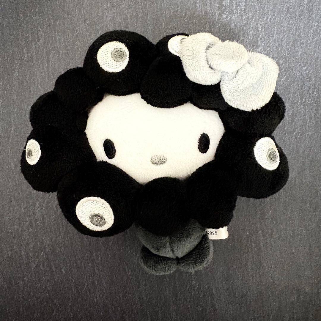 難あり】サンリオミャクミャク 黒 キティ カラビナ(BC) 黒ミャク