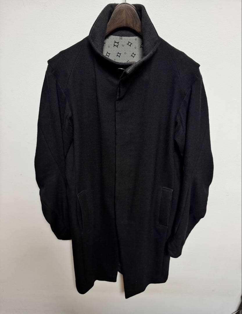 ジャケット・アウター DEVOA High neck coat デヴォア DEVOA High neck jacket brushed cashgora （BLACK） -FASCINATE