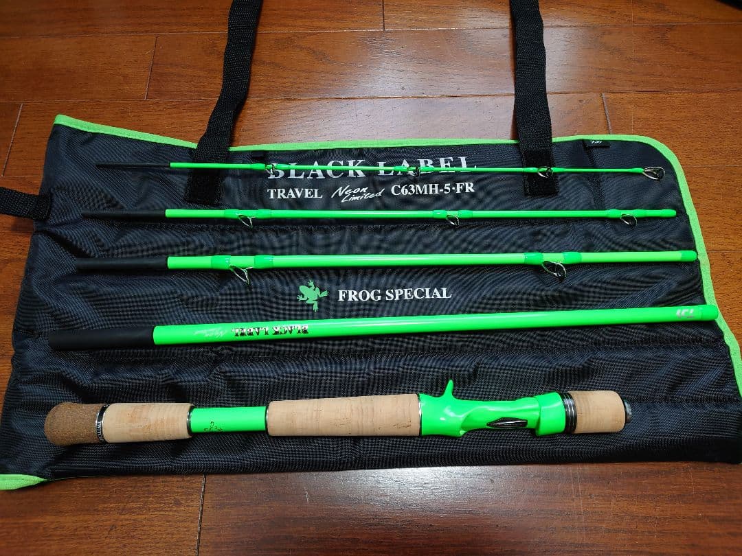 BLACK LABEL C63MH-5-FR トラベルロッド.フロッグスペシャル DAIWA（ダイワ） ブラックレーベル トラベル [BLACK LABEL TRAVEL] N