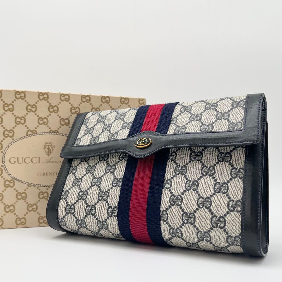 GUCCI シェリーライン GGスプリーム インターロッキング クラッチ