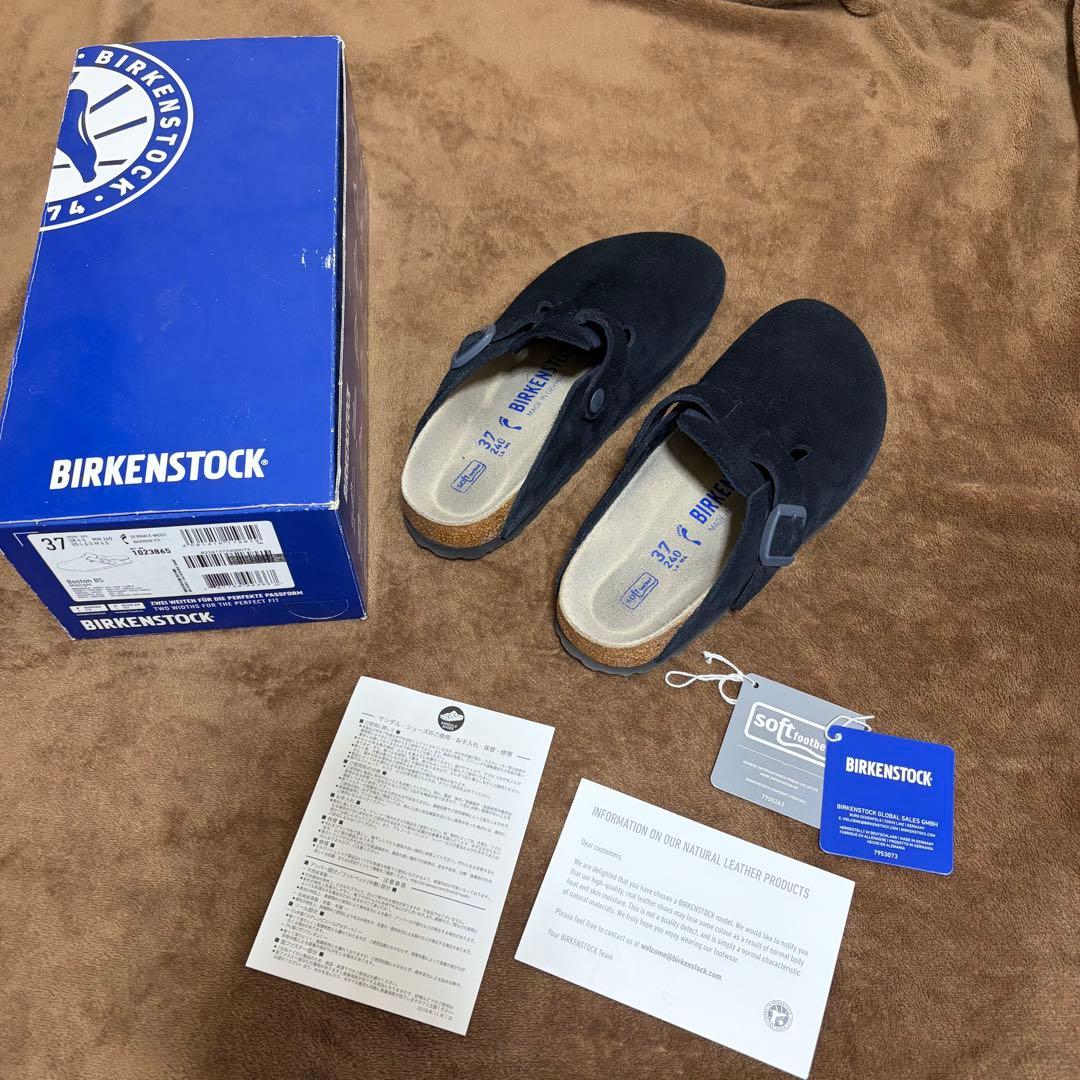 BIRKENSTOCK ボストン 37 midnight Men's Birkenstock Boston – Midnight Leather | Plaza Shoe Store