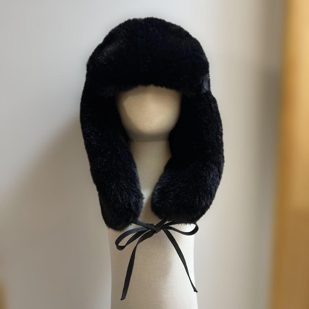 KANGOL/カンゴール BLACK FAUX FUR TRAPPER Lサイズ - メルカリ