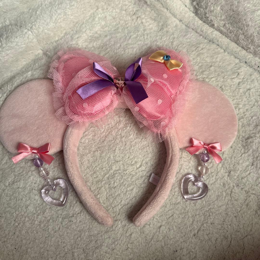 ミニー耳カチューシャ ピンク フリル付き - メルカリ