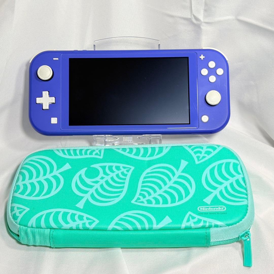 Nintendo Switch Lite 青色 キャリングケース付き Nintendo Switch Lite キャリーケース ガラスフィルム付き 保護ケース