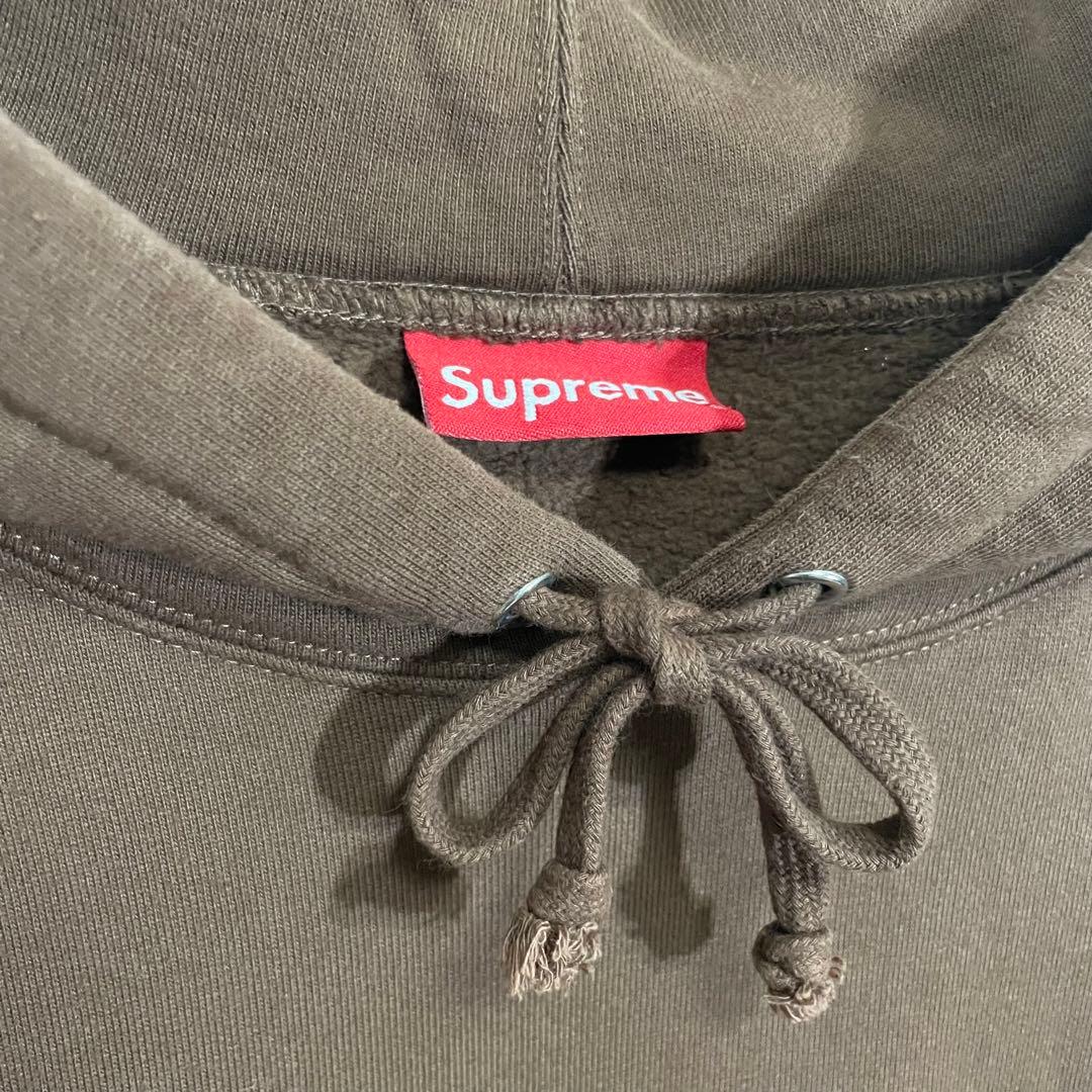 希少最高カラー】シュプリーム バック刺繍デザイン プルパーカー XL