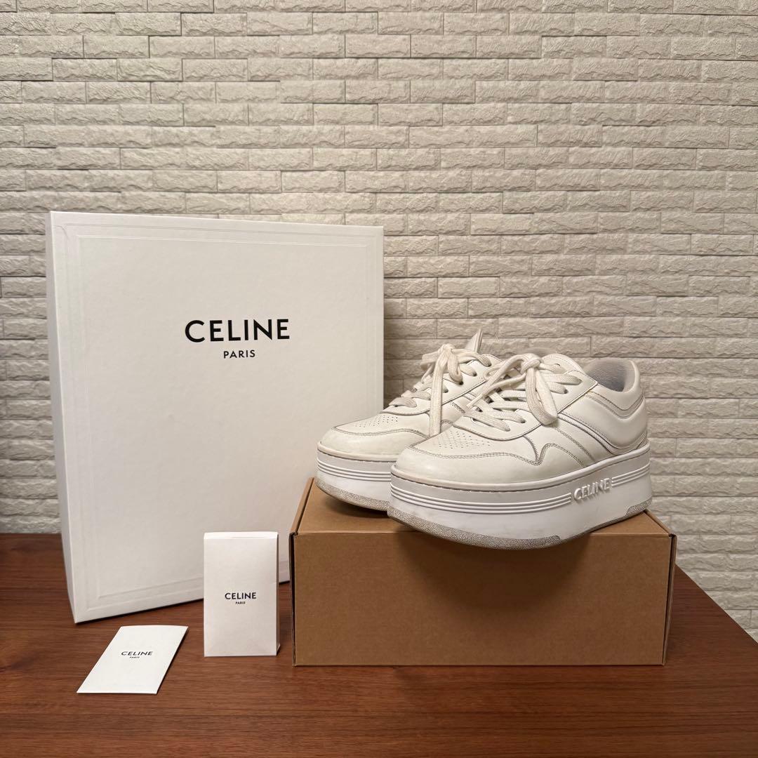 最終値下げ！正規CELINE ブロックスニーカー ウェッジアウトソール