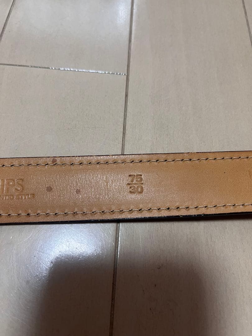 コードバン ベルト バーガンディ SHIPS - メルカリ