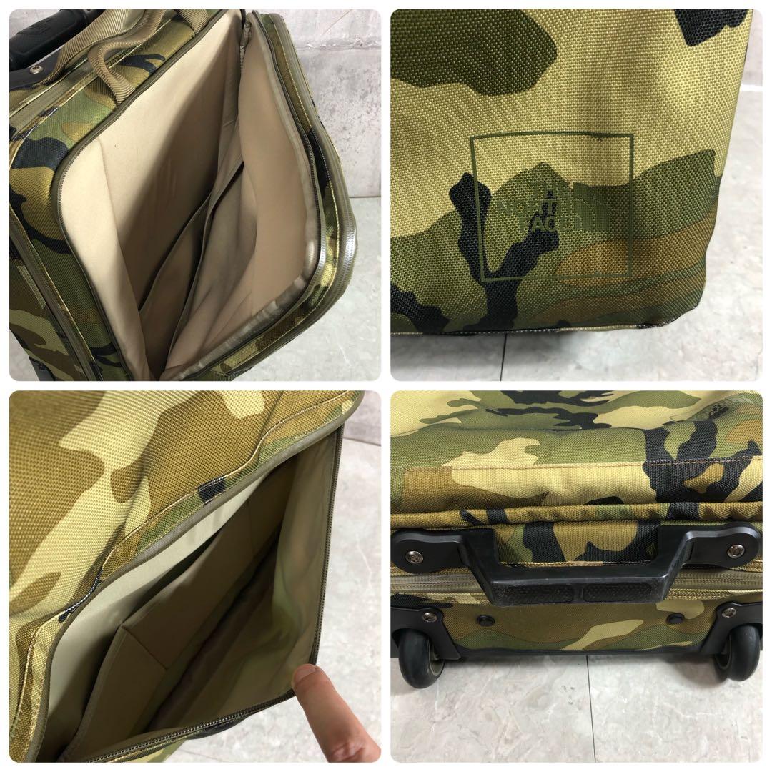 ノースフェイス シャトルローラー キャリーケース カモフラ 機内