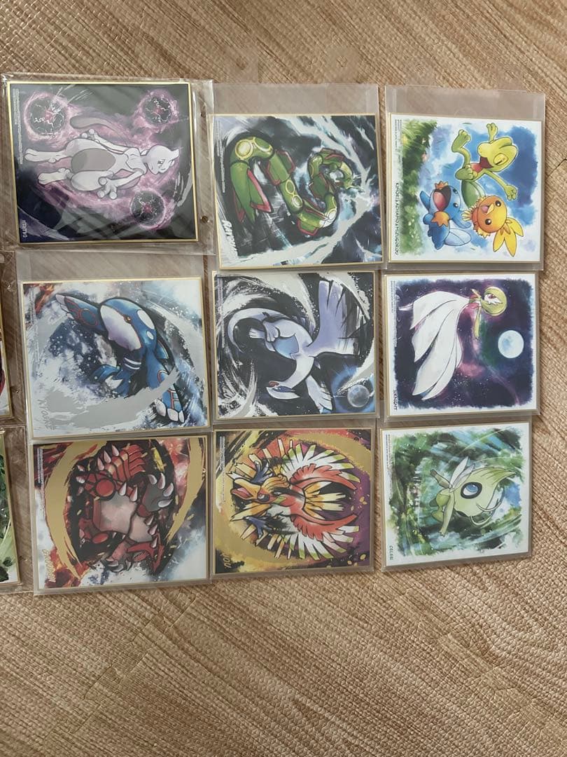 ポケモン色紙art 食玩 ポケットモンスター 箔押し含む