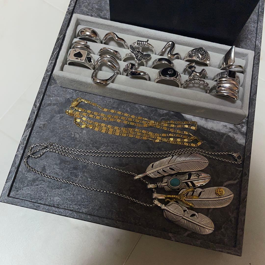 メンズ シルバーアクセサリー まとめ売り - メルカリ