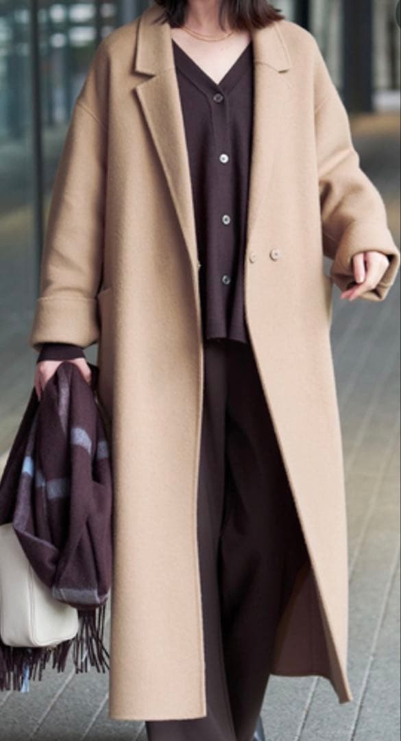 SLOBE IENA souple wool ダブルフェイスロングコート - メルカリ