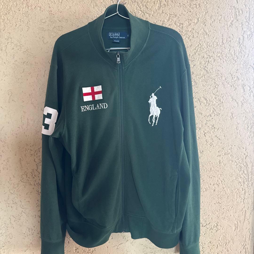 ポロバイラルフローレン ビッグポニー刺繍フルジップスウェット