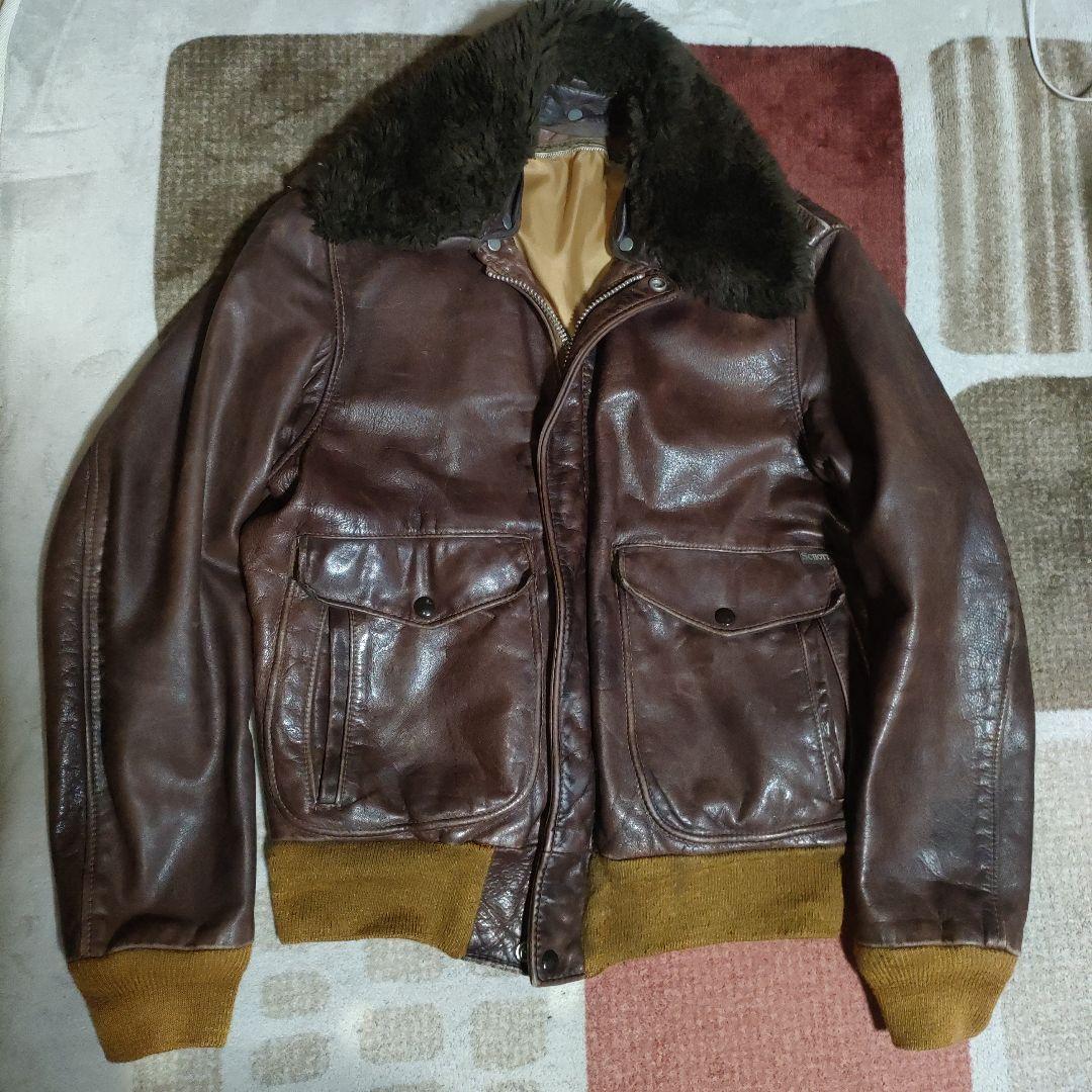 良品人気Schott184SM38TALONフライトジャケットダメでも対応有