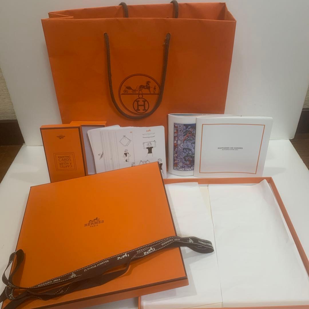 HERMES 空箱 ショップ袋 オレンジ - メルカリ