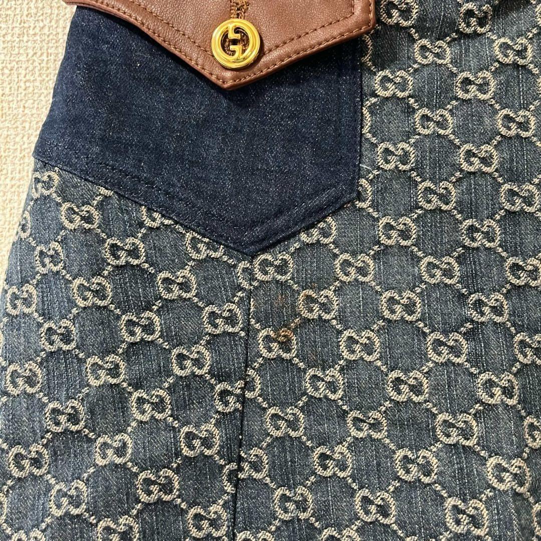 GUCCI GGロゴ 総柄デニムロングスカート サイズ38 - メルカリ