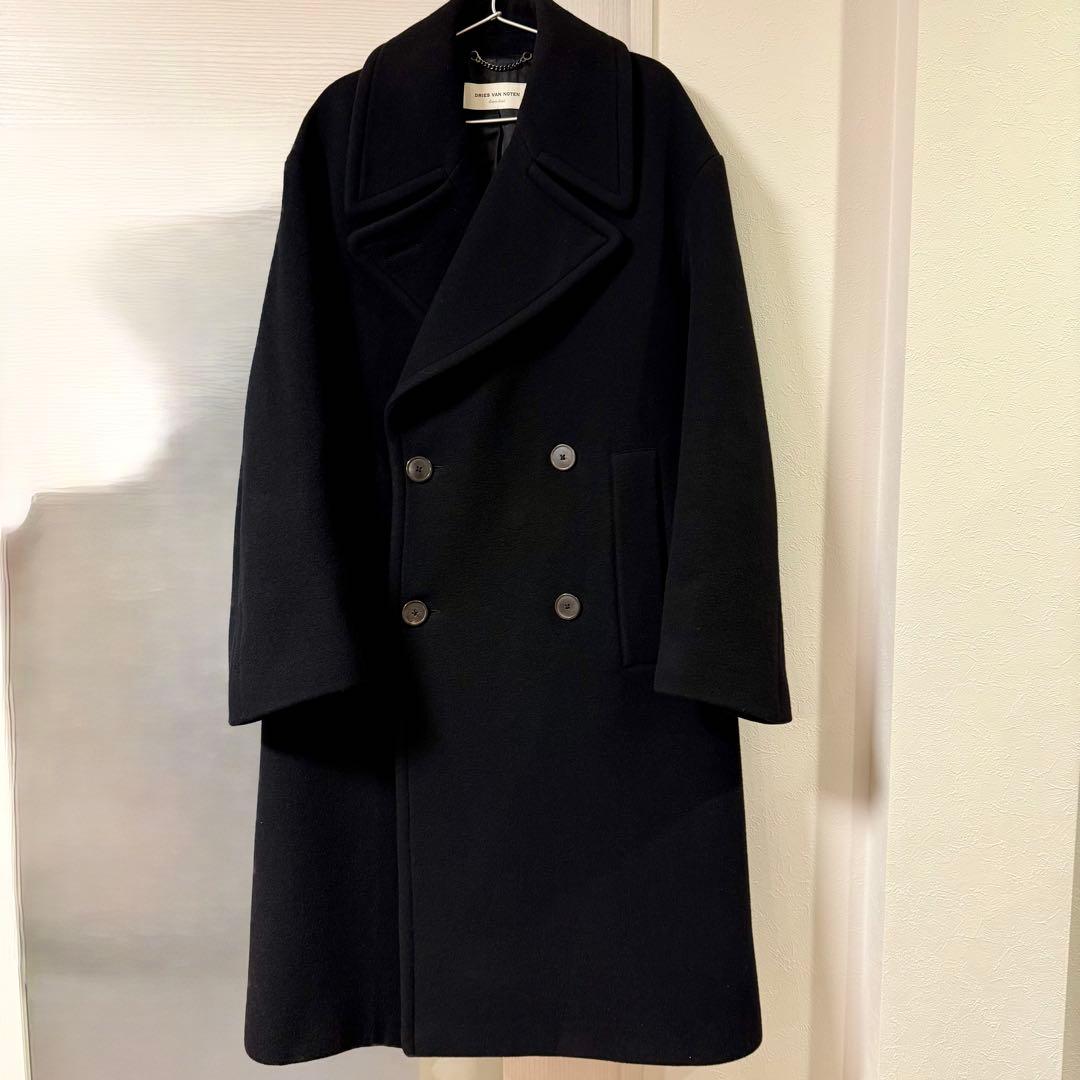 dries van noten ダブルブレストコート