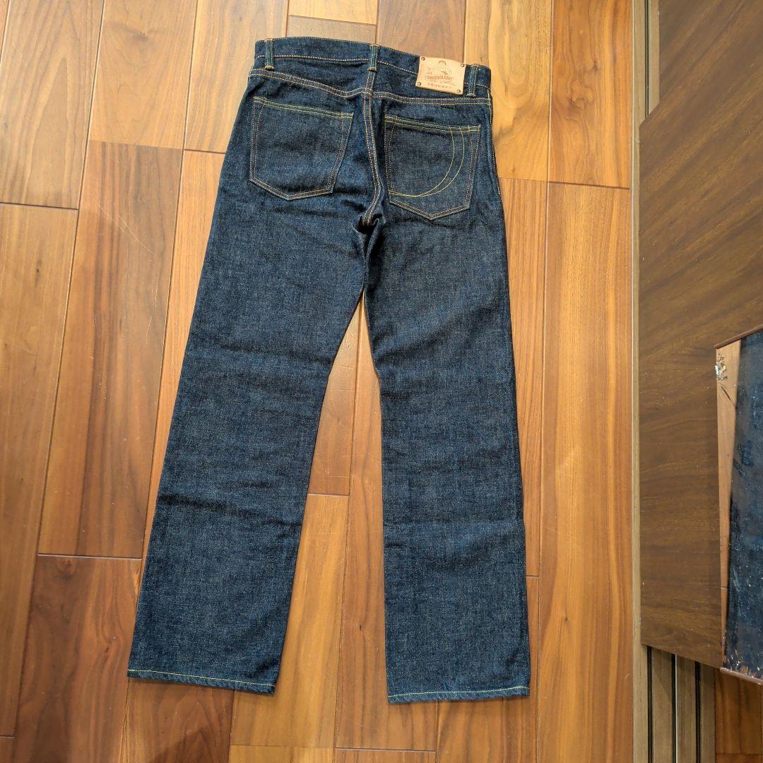 未使用級】桃太郎ジーンズ 銅丹レーベル クラッシックストレート W29