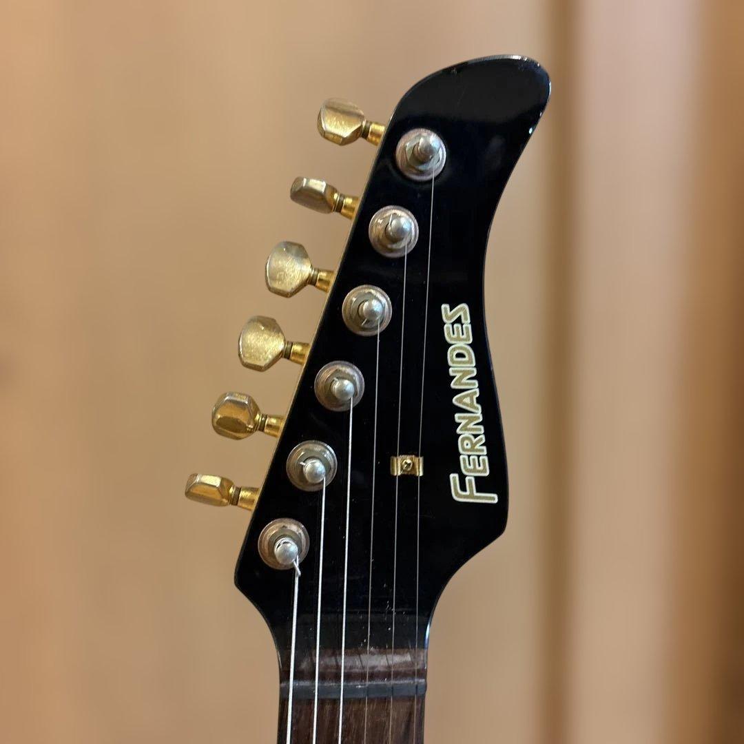 金ロゴ FERNANDES SFR-512 ストラトゴールドパーツ仕様 アーム付