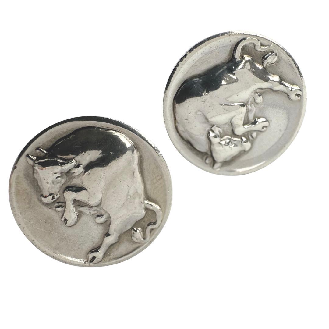 ジョージジェンセン カフスボタン 70 ラウンド 牛 SV925 Bull - メルカリ