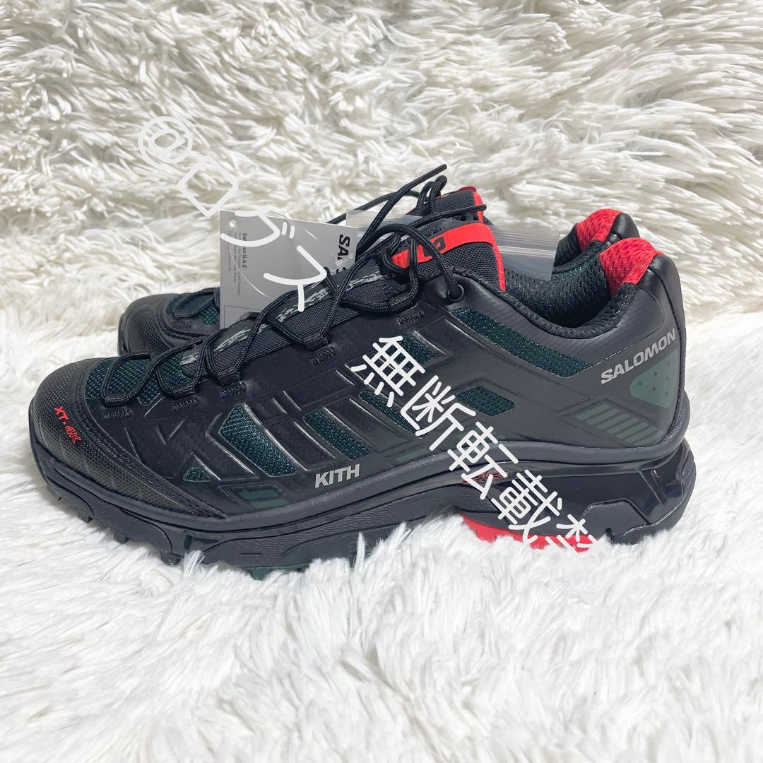 キス × サロモン XT-4K ブラック/スカラベ/ファイアリーレッド 26.5