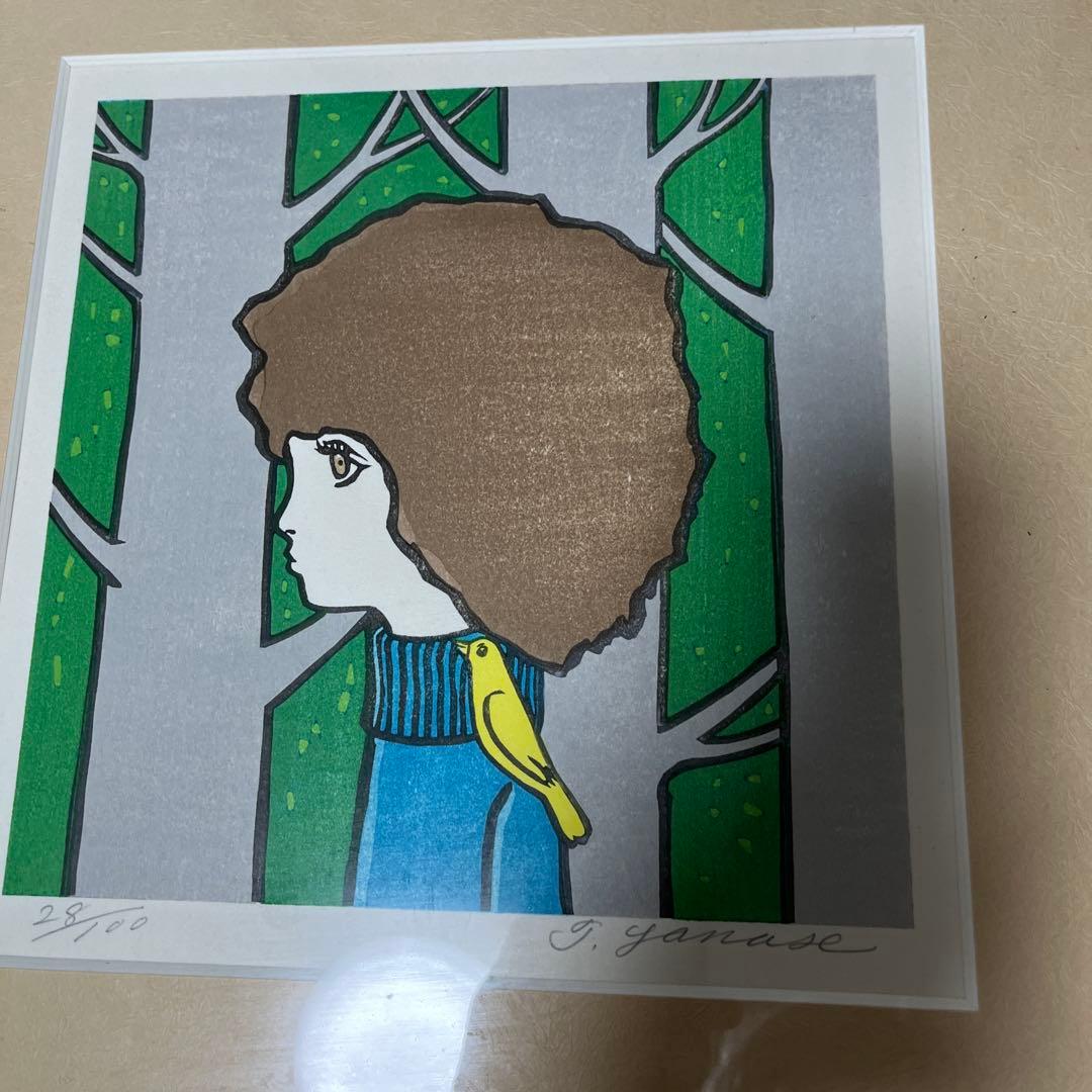 最終値下げ やなせたかし 小鳥 直筆サイン入り リトグラフ 版画 - メルカリ