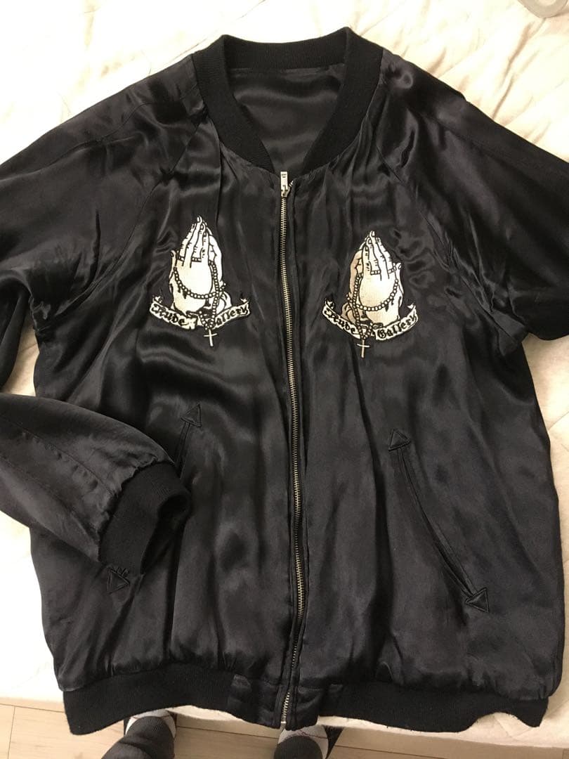 ギターキッズRude Gallery size4 モノクロマリアスカジャン RUDE GALLERYルードギャラリー モノクロマリアスカジャン サイズ3