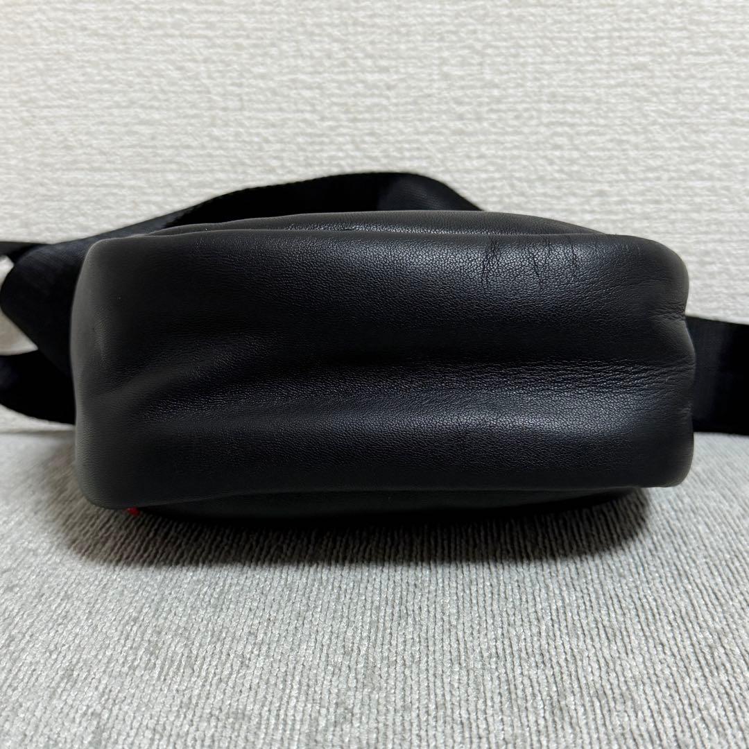 定価4.5万】DIESEL ソフトレザー クロスボディバッグ Dロゴ 羊革