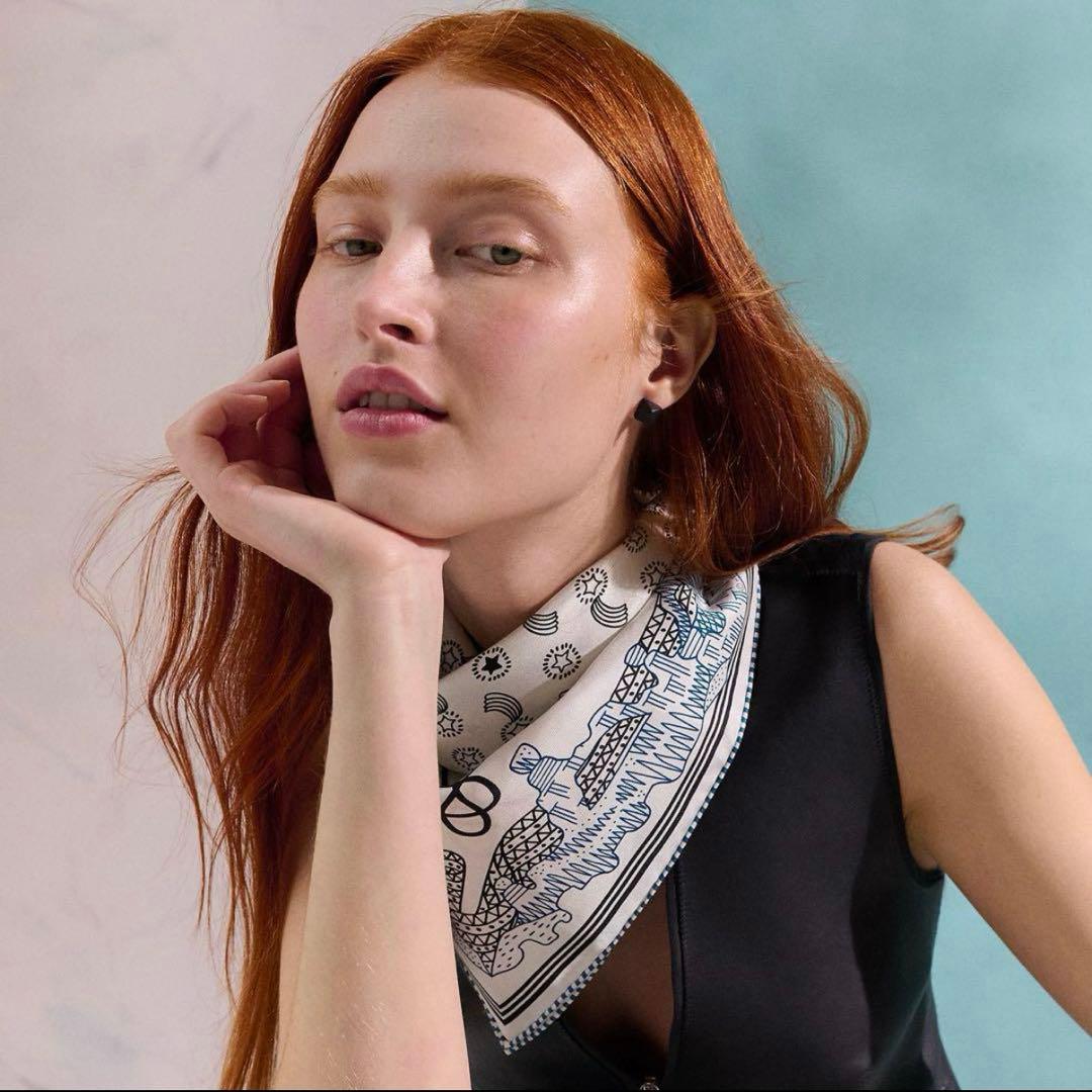 P*中様 【新品未使用】シルクバンダナ 星降る渓谷 ホワイト - メルカリ