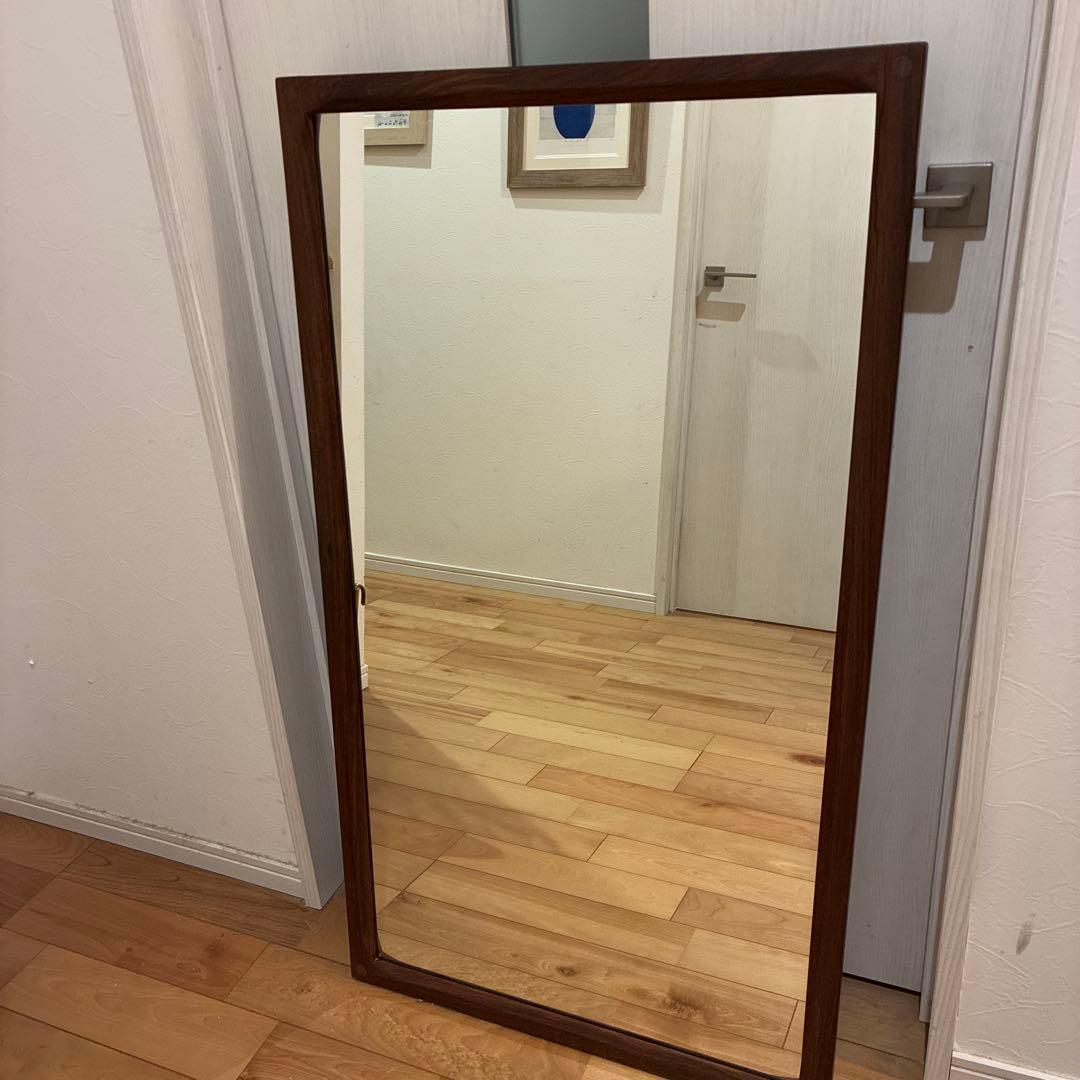 ローズウッド　壁掛けミラー　鏡 アンティーク アンティークハンドミラー イギリス ローズウッド 手鏡の通販