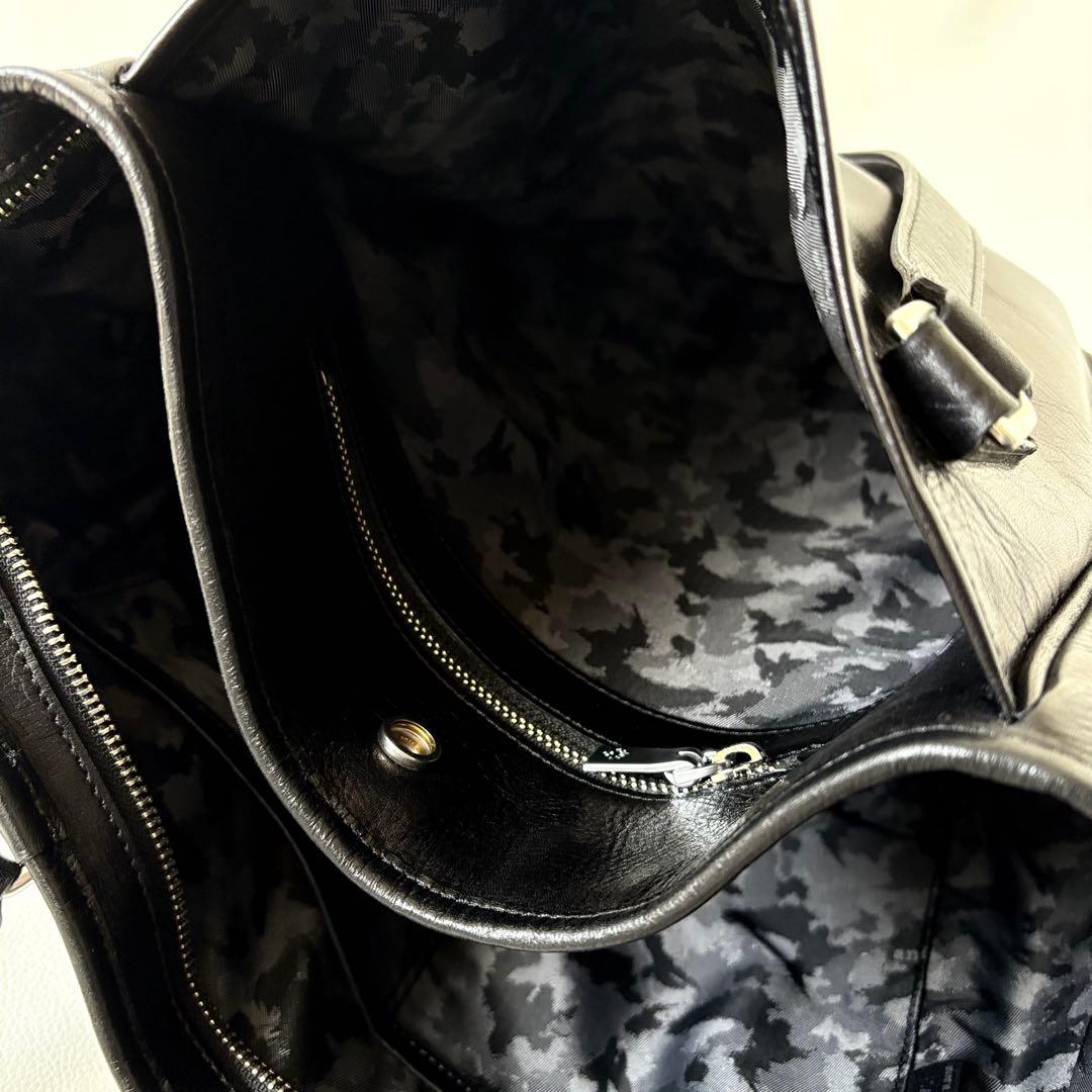 aniary アニアリ アンティークレザー トートバッグ 01-02017 黒