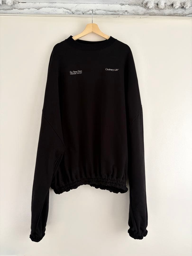 シンヤコズカ Ordinary Life 2024AWブラック トレーナー - メルカリ
