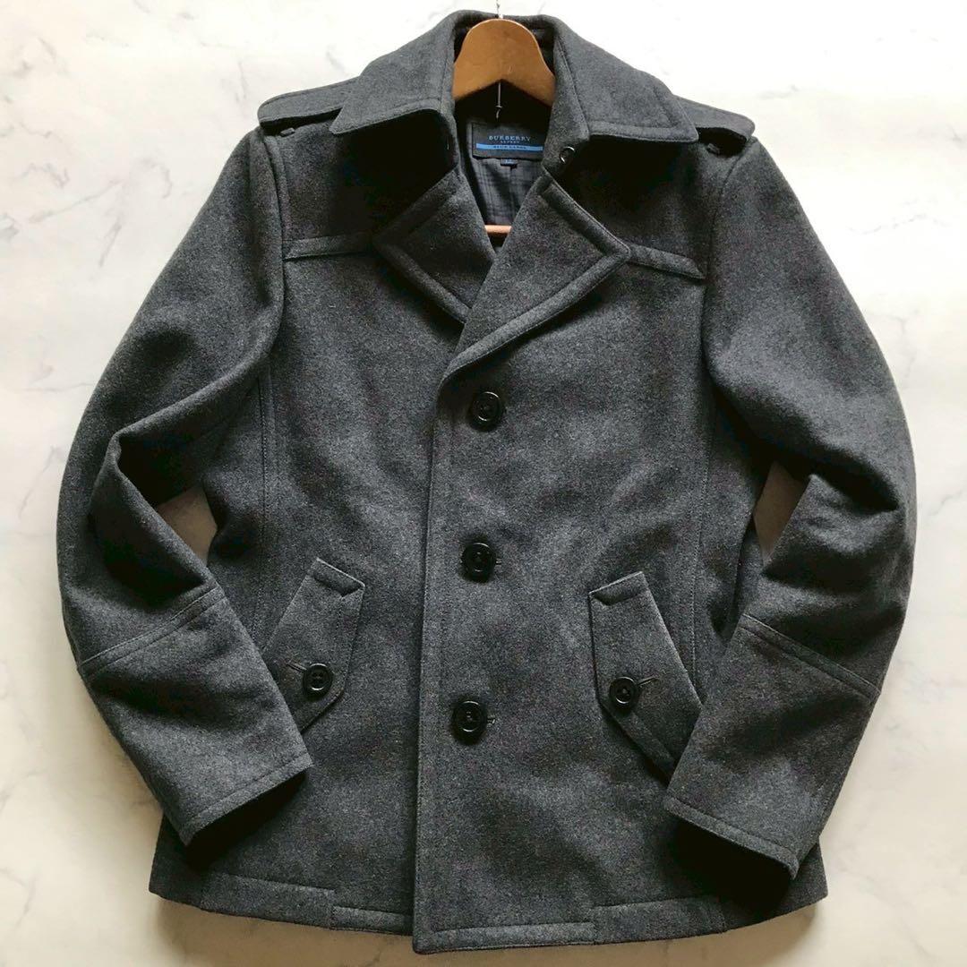 美品/XLサイズ○バーバリーロンドン コート ノバチェック メタルボタン