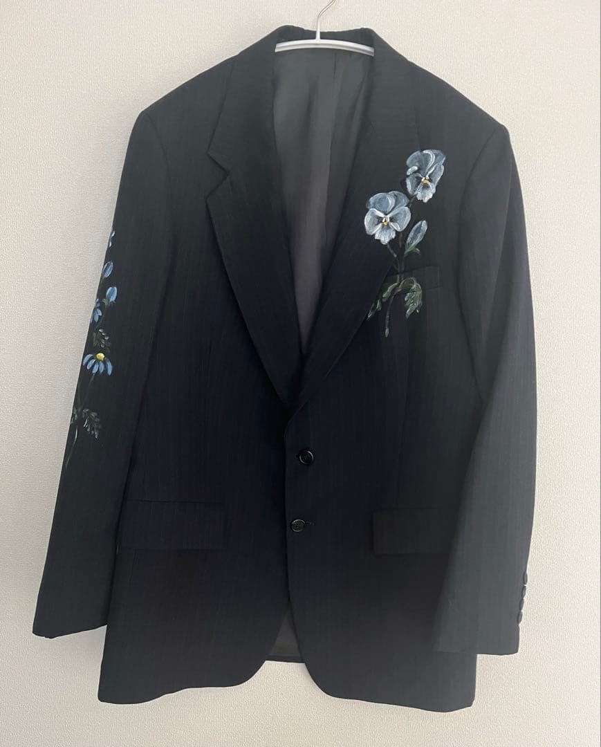 週末限定お値下げ】TOLIGHT ペイントジャケット 通勤・セレモニー対応》コットンツイードジャケット（ノーカラー