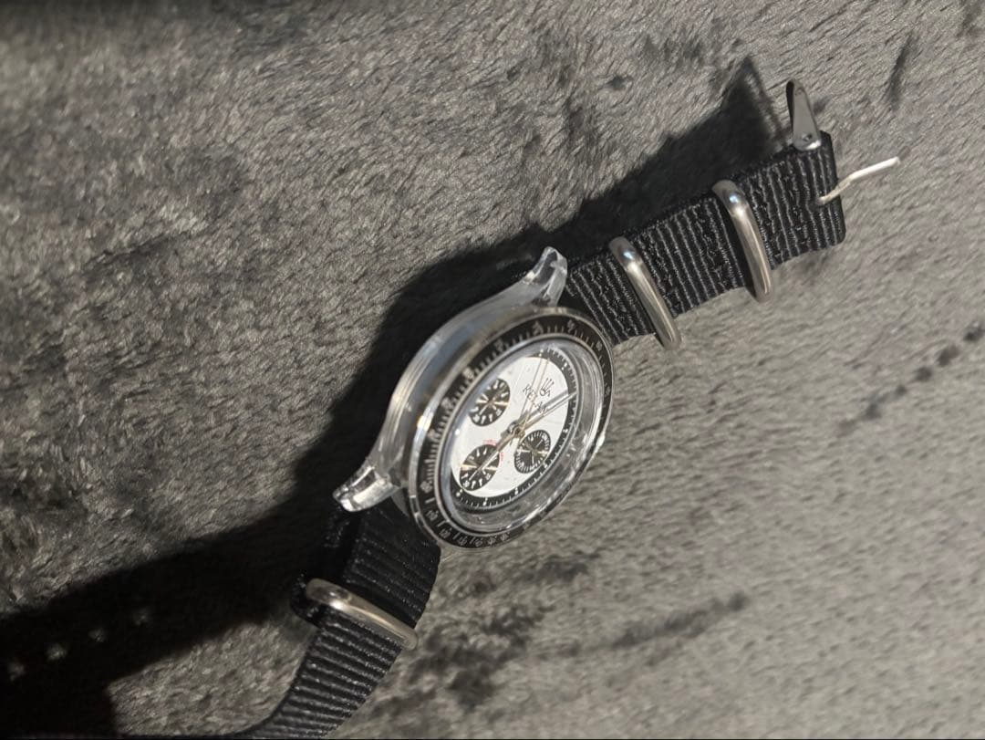 RELAX リラックス王冠ロゴ デイトナタイプ腕時計 白文字盤 世田谷ベース