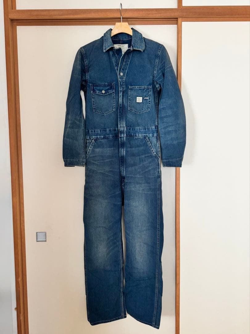 RRL ダブルアールエルインディゴ ヘリンボーンオールインワン つなぎ