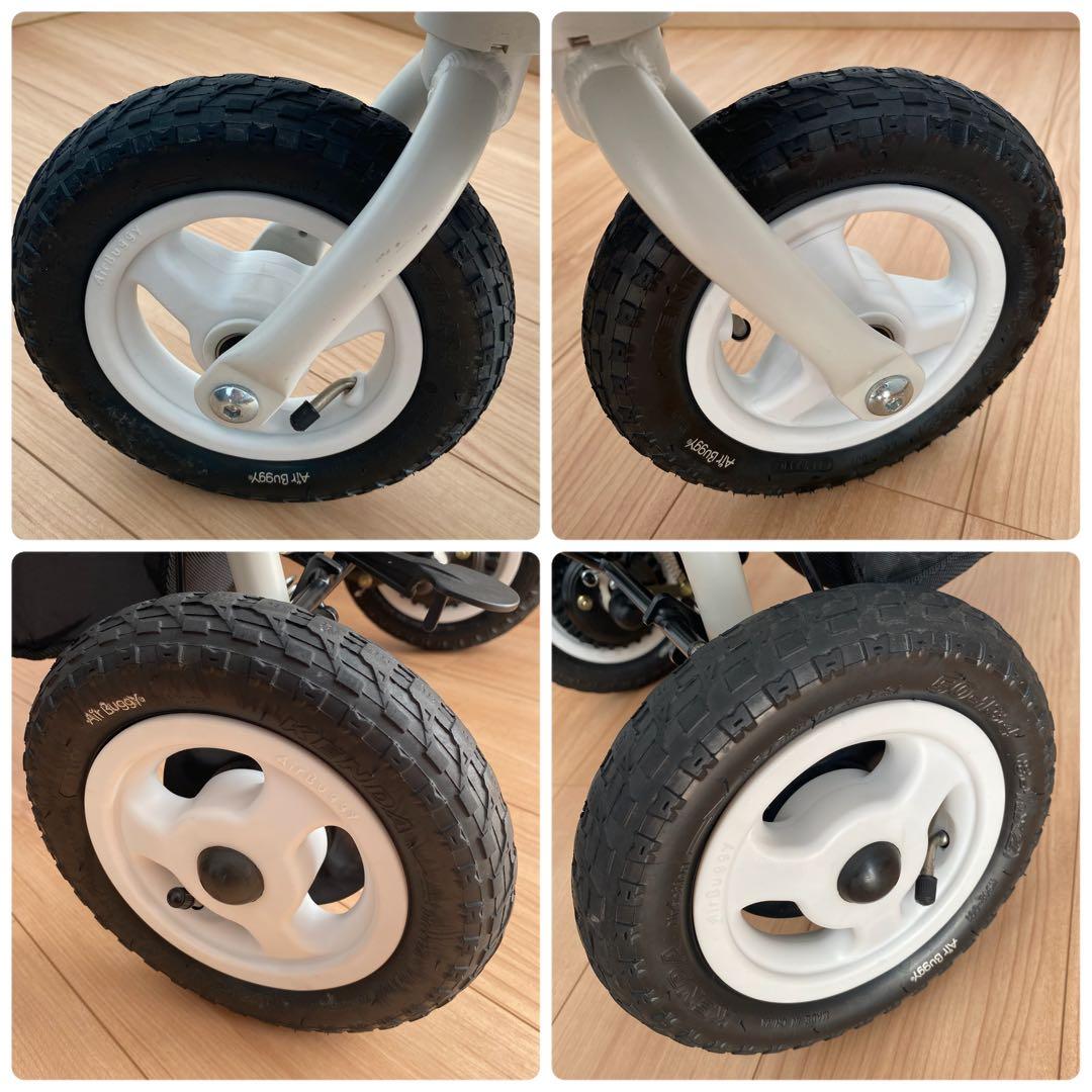 り*う様 【美品】エアバギー ホワイト AIRBUGGY フレームのみ　ペットカ