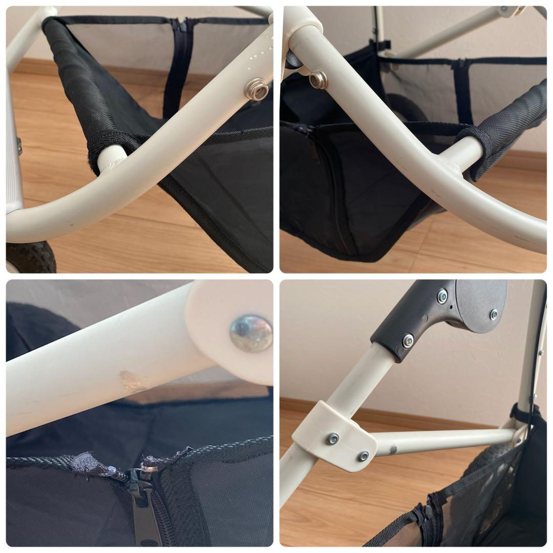 り*う様 【美品】エアバギー ホワイト AIRBUGGY フレームのみ　ペットカ