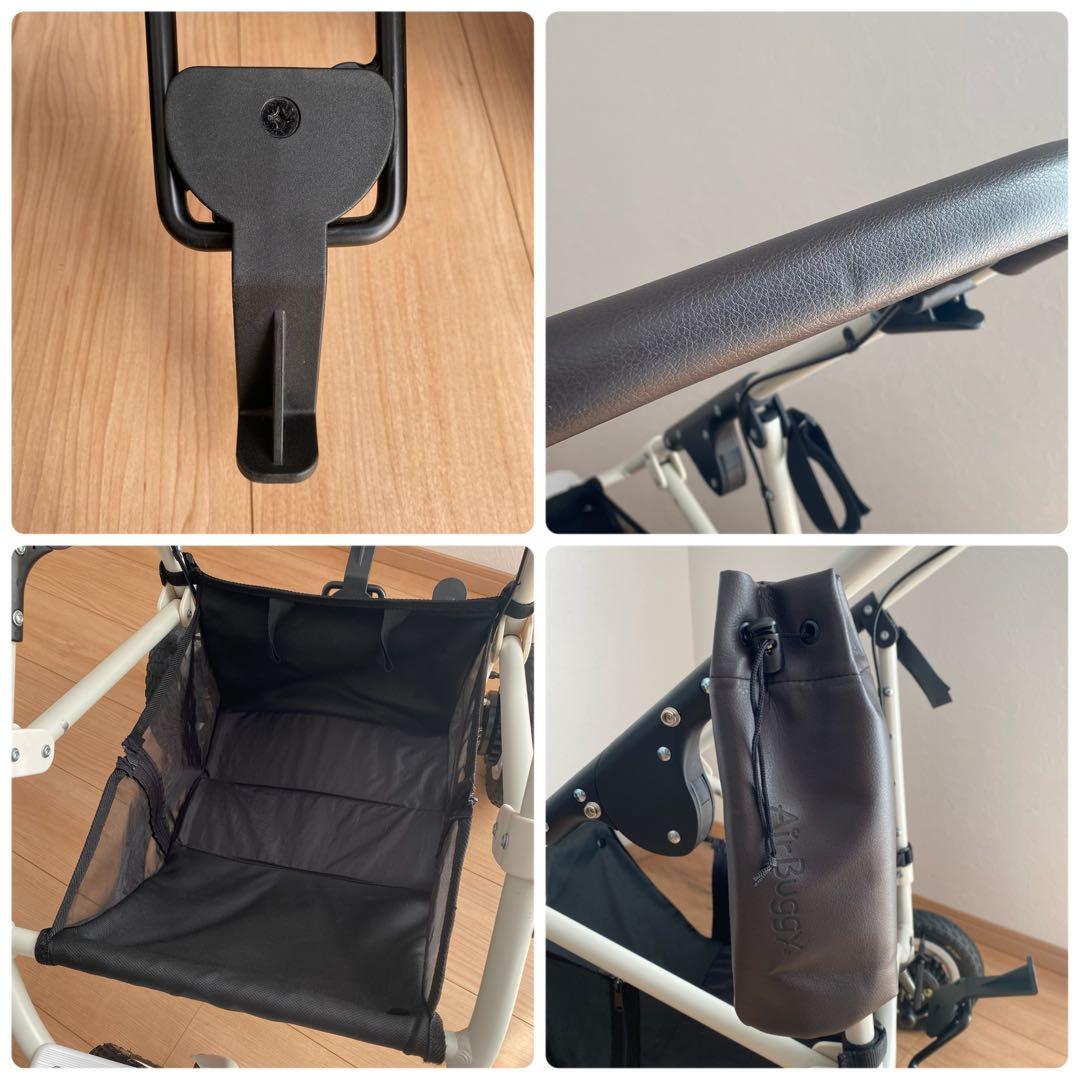 り*う様 【美品】エアバギー ホワイト AIRBUGGY フレームのみ　ペットカ