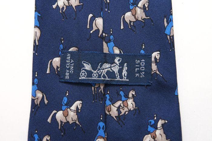 ✨極美品✨エルメス シルク 馬と騎手 ネクタイ ビジネス カジュアル