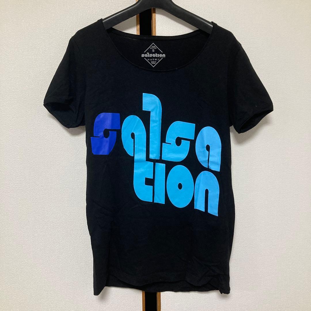 美品 salsation サルセイションロゴ Tシャツ Sサイズ 黒 Zumba - メルカリ