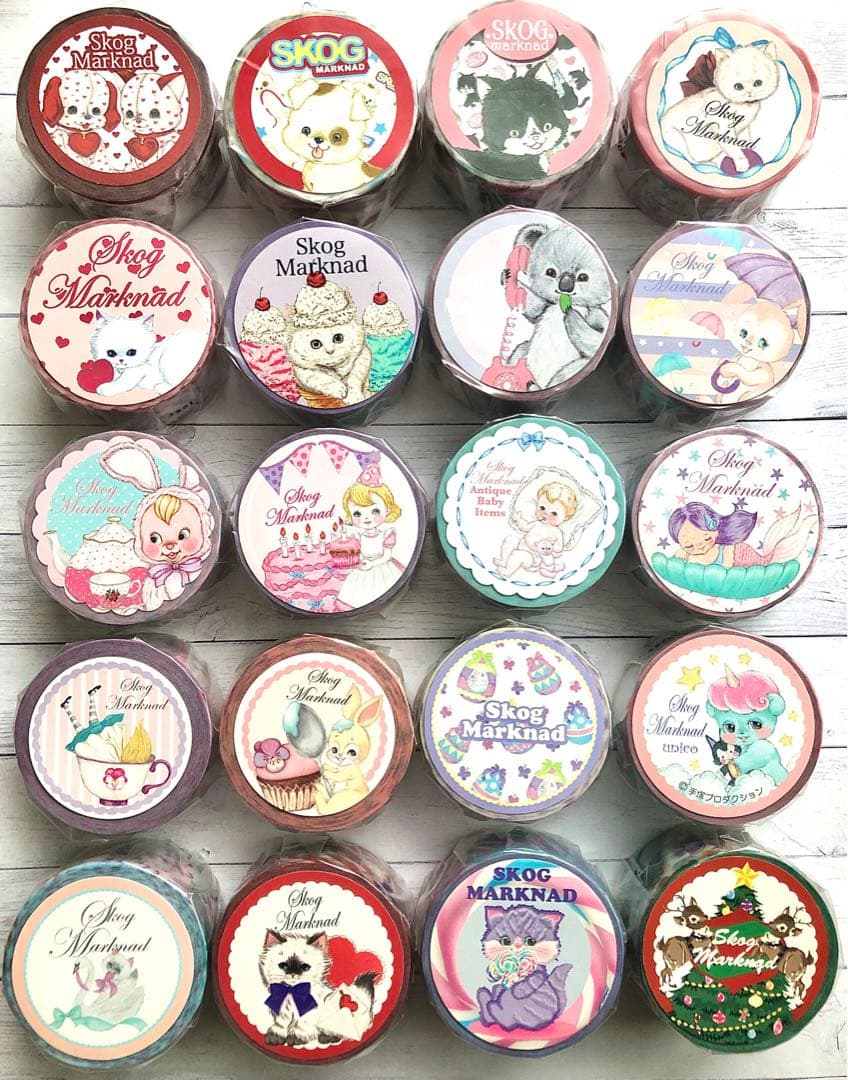 skogmarknadマスキングテープ20巻セット スコーグマルクナード レア