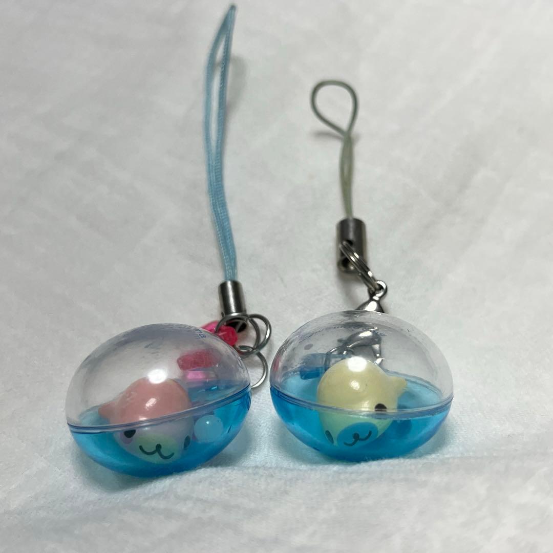 サンエックス まめゴマ しゃかしゃかストラップ 平成レトロ 2個セット