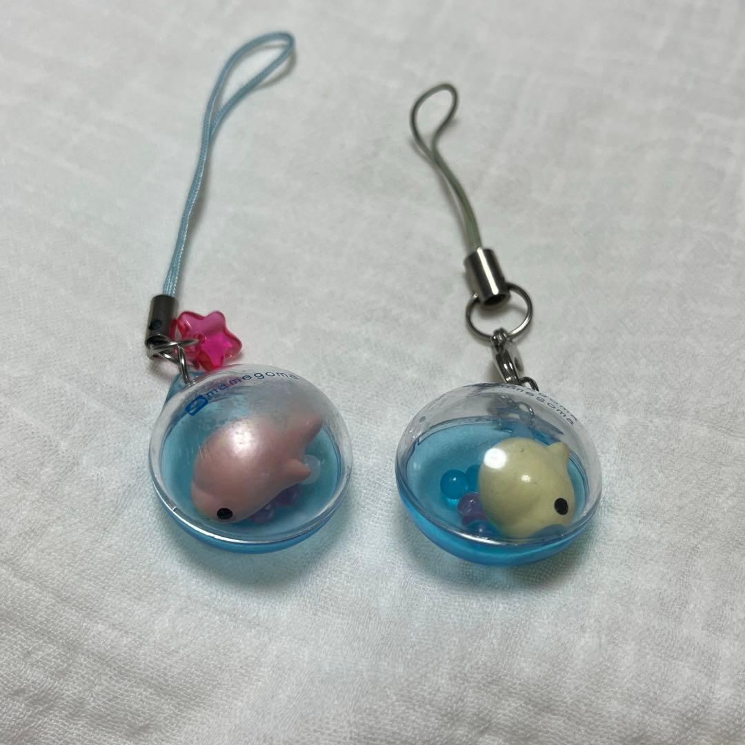 サンエックス まめゴマ しゃかしゃかストラップ 平成レトロ 2個セット