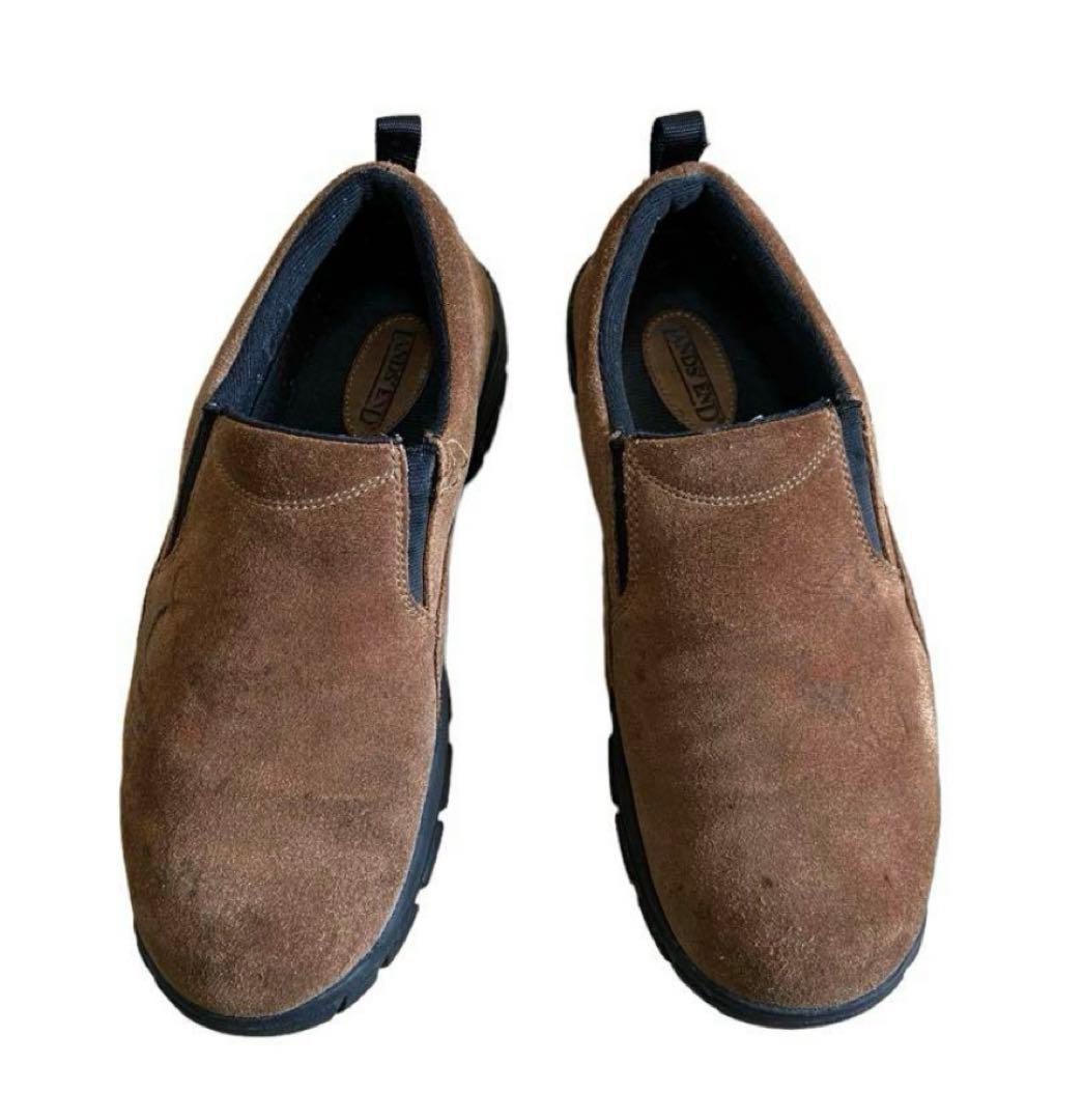 90s LANDS' END スウェード レザー モック シューズ - メルカリ