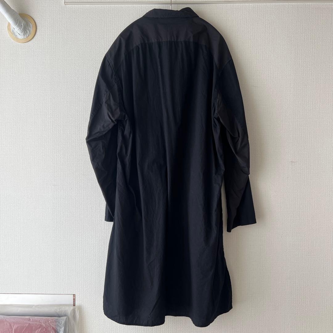YOJI YAMAMOTO ロングシャツ サイズ3 Yohji Yamamoto ヨウジヤマモト シャツ ブラック ブルー サイズ:3