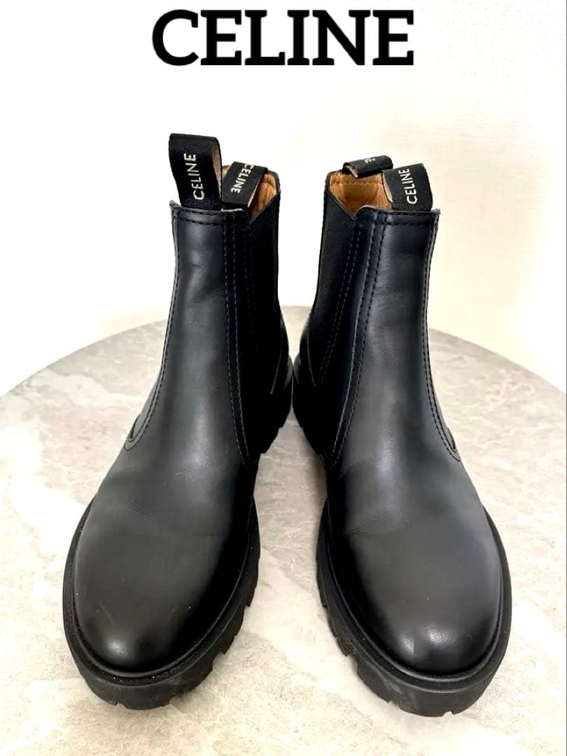 ⭐︎新春⭐︎CELINE マーガレット チェルシーブーツ ショートブーツ ブラック ☆大人気☆【CELINE】マーガレット チェルシーブーツ (CELINE/ショート