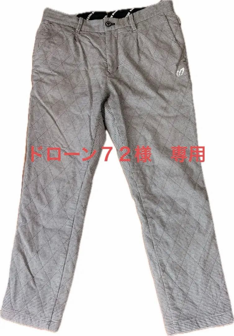MASTER BUNNY EDITION パンツ　黒×白 千鳥柄　キルティング MASTER BUNNY EDITION（マスターバニーエディション） パンツ 「MASTER