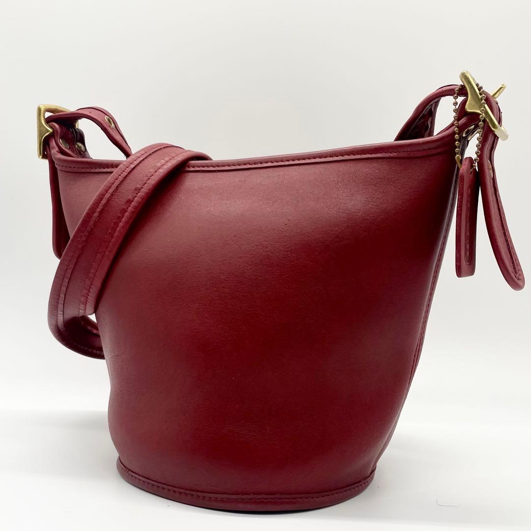 極美品✨オールドコーチ ショルダーバッグ ダッフル バケツ型 レザー