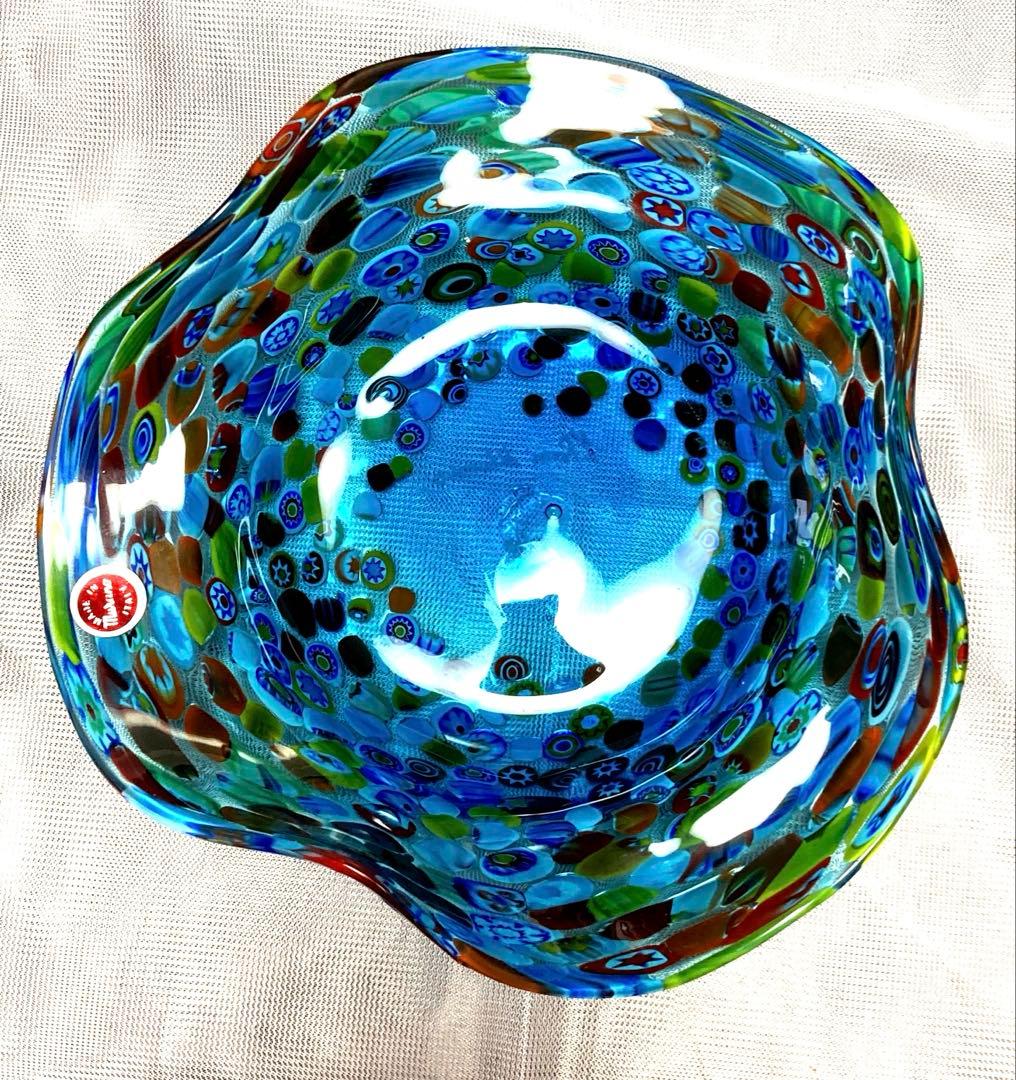 値下げ イタリア MURANO ムラーノ ベネチアングラス コンポートの通販