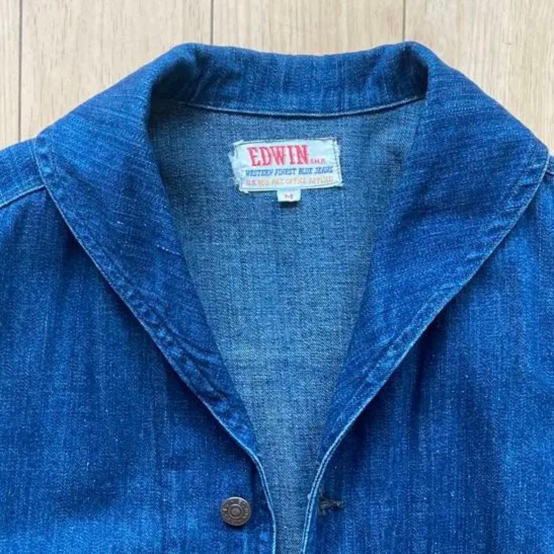 EDWIN 60s 初期 カバーオール us navy ショールカラー - メルカリ